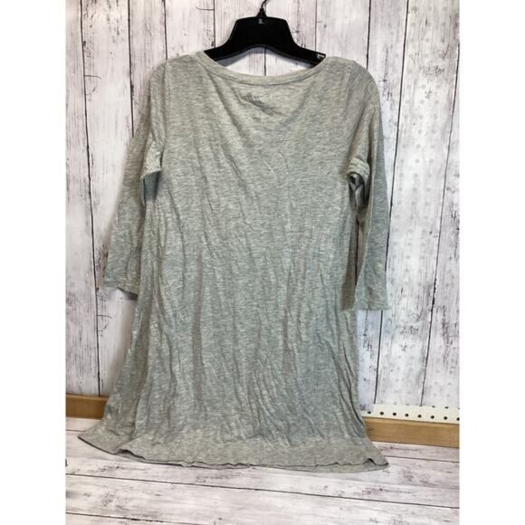 Acubi mermaidcore fairycoreVictoria's Secret V Neck Long Sleeve Tunic Small Gray - Picture 2 of 5